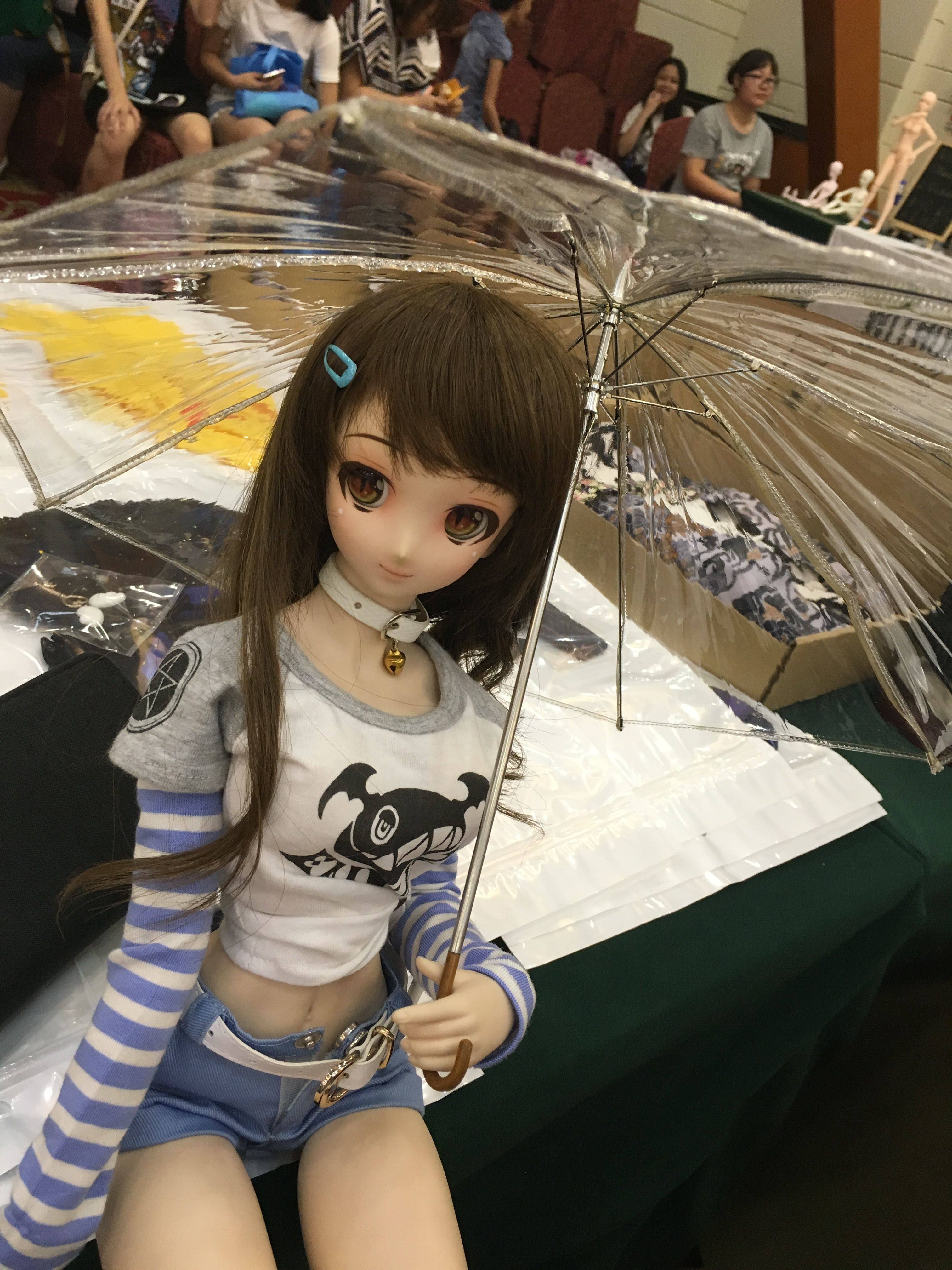 现货 BJD娃娃用雨伞彩色透明 lolita 3分 DD SD叔叔-图0