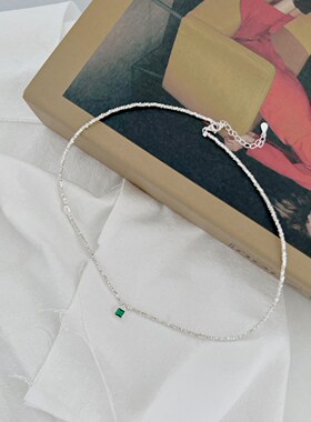 碎银珍珠巴洛克淡水珍珠祖母绿