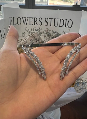 速卖通爆款奢华锆石手镯 欧美时尚满钻手背饰品 跨境配饰Bracelet