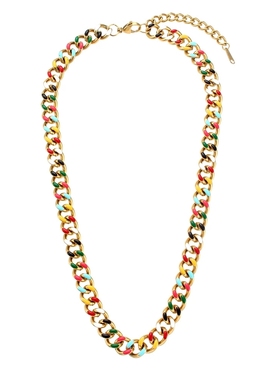 欧美ins摩登复古流行锁骨链饰品女 小众设计不锈钢滴油古巴链项链