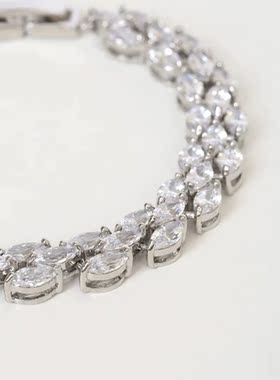 欧美时尚新款锆石手链简约饰品高级感轻奢晚礼服手链女Bracelet