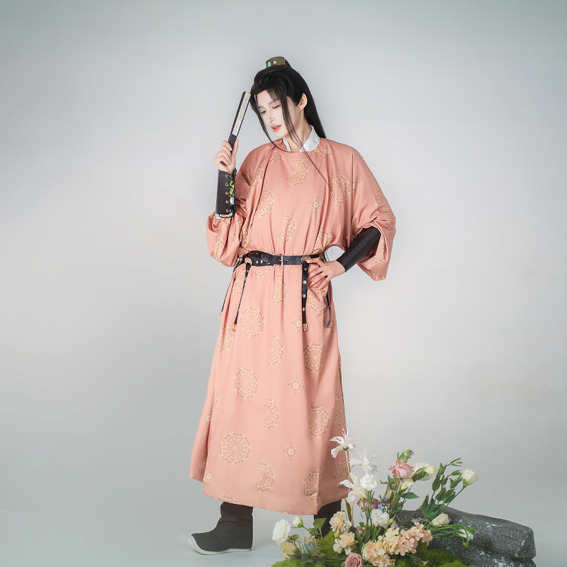 楚汉灵韵唐制汉服圆领袍复原款汉服男情侣款CP男女同款汉服现货-图0