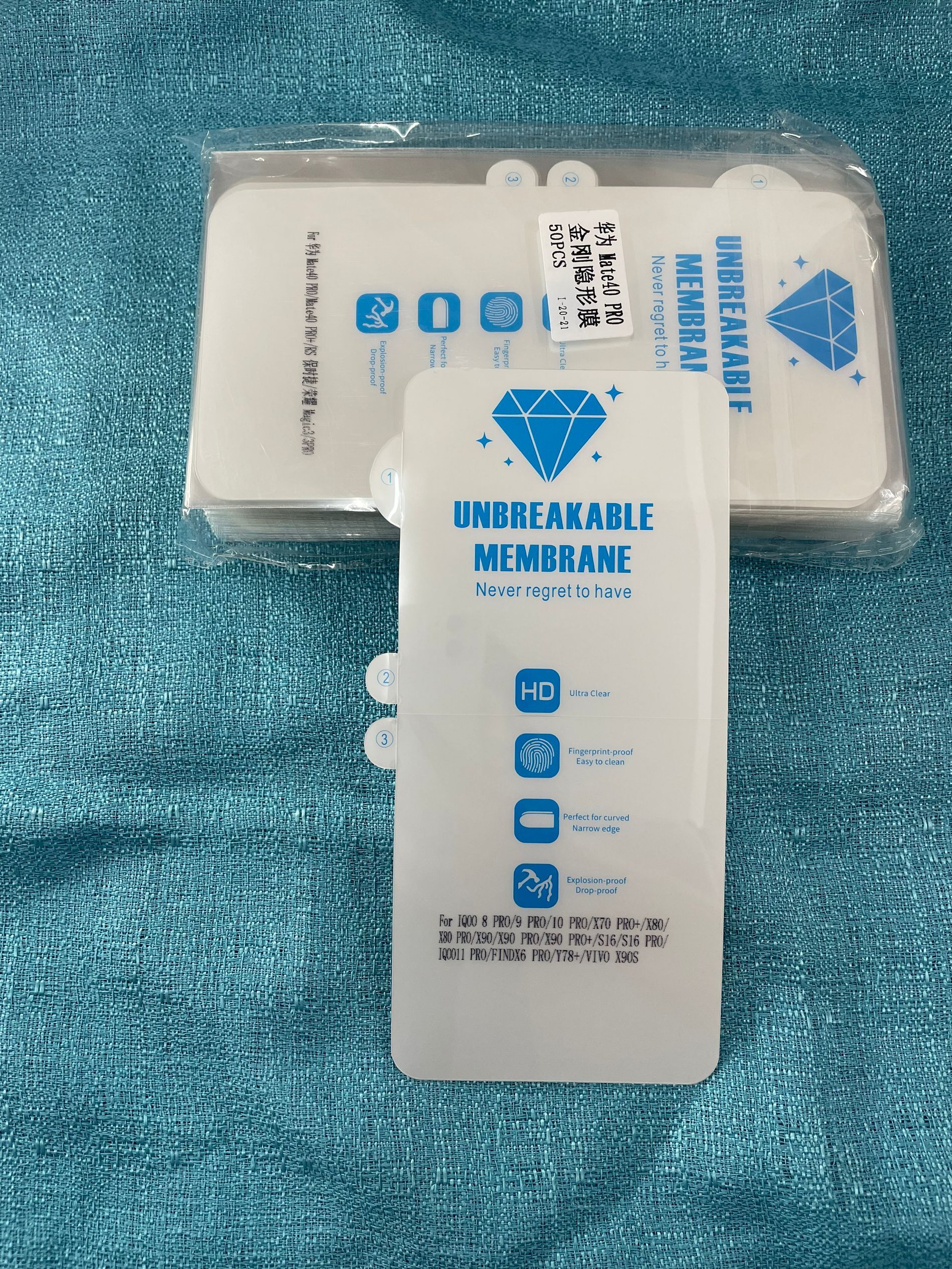 适用华为MATE60PRO Pura80pro MATE70 NOVA11Ultra NOVA12 P40PRO荣耀90 80 X60PRO 70 V40金刚隐形水凝膜 - 图2