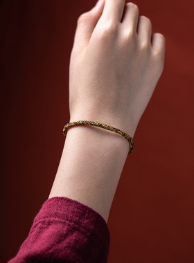 端午节五彩绳男女款纯手工编织手绳简约情侣手链儿童平安饰品手绳