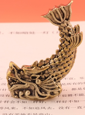 黄铜实心厨房鸱吻摆件