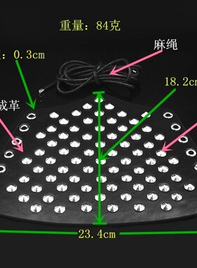 鞋带黑色PU皮质铆钉星星夸张手带