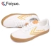 Feiyue / Feiyue sổ nhỏ màu đỏ có cùng đoạn Giày vải bạch kim đôi thủy triều thấp mẫu 2018 mới nhỏ giày trắng nữ - Plimsolls Plimsolls