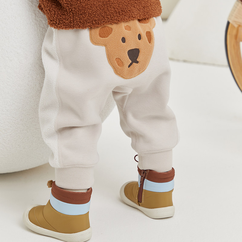 【糯米棉】papa爬爬冬季婴儿裤子加绒加厚男女宝大屁屁裤保暖长裤,淘宝优惠券,粉丝福利购,淘宝优惠卷