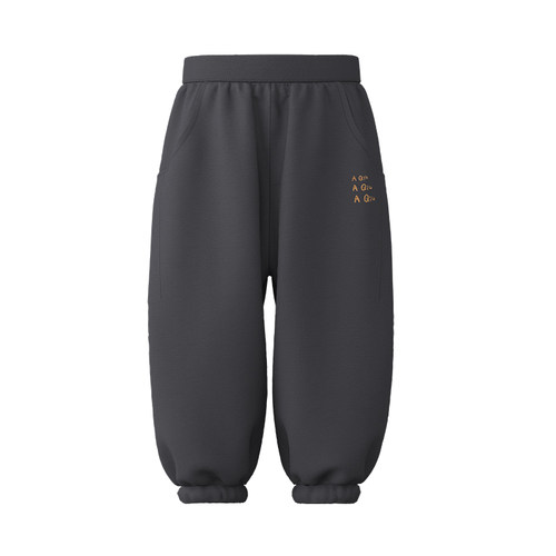 【糯米棉】papa爬爬秋冬儿童裤子加绒加厚男女童束脚裤运动裤软弹 - 图3