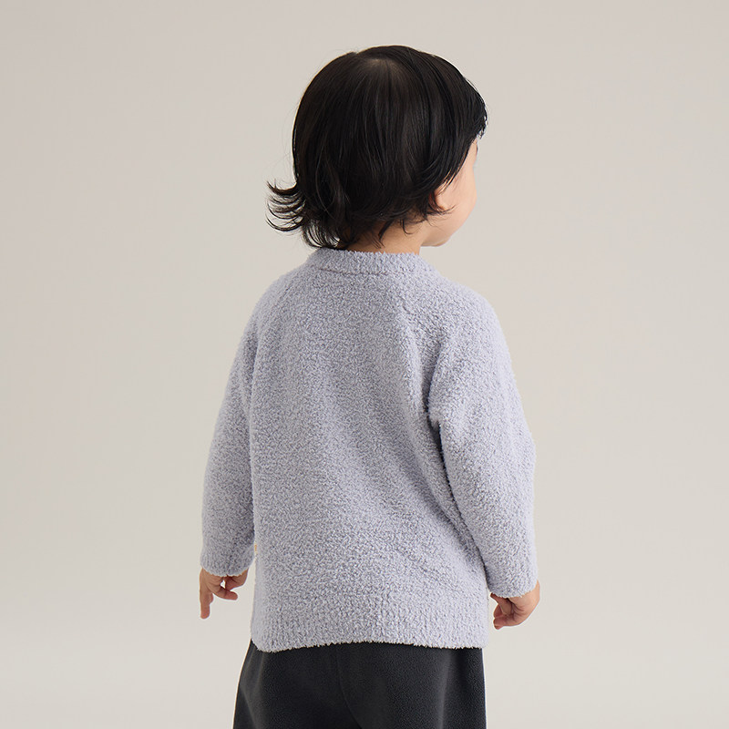 papa爬爬冬季宝宝毛衣男女宝可爱卡通加绒保暖针织衫半边绒上衣,淘宝优惠券,粉丝福利购,淘宝优惠卷