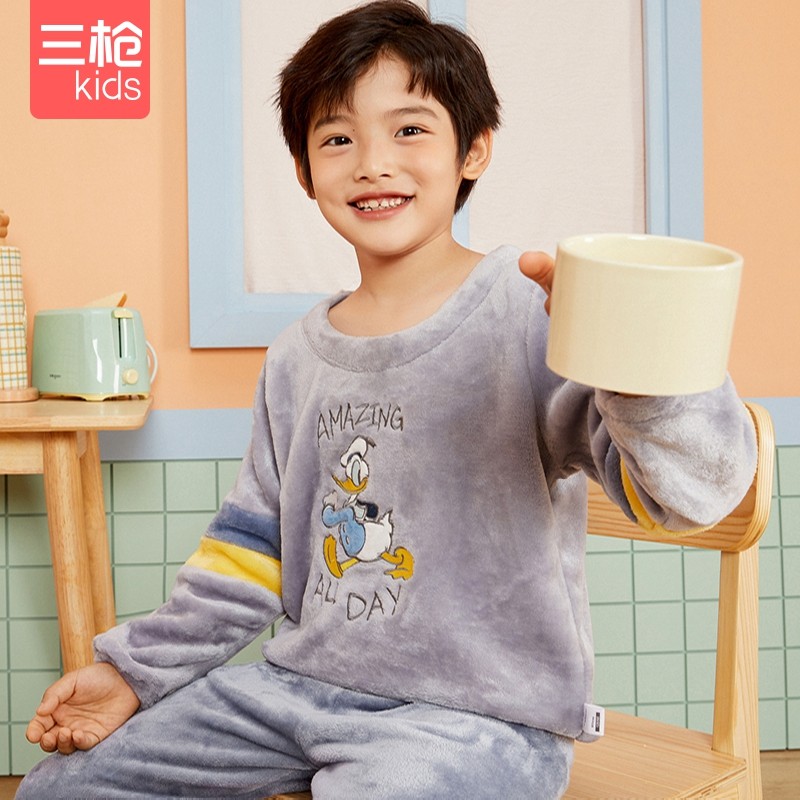 三枪 迪士尼造型 法兰绒 儿童家居服套装 天猫优惠券折后￥59包邮（￥89-30）105~175cm码多款可选
