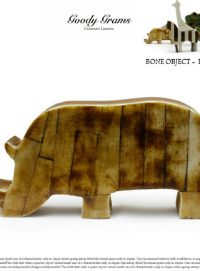 日本动物天然木工艺品家具摆件