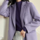 Mi Siyang's elegant and elegant solid color 100% wool coat