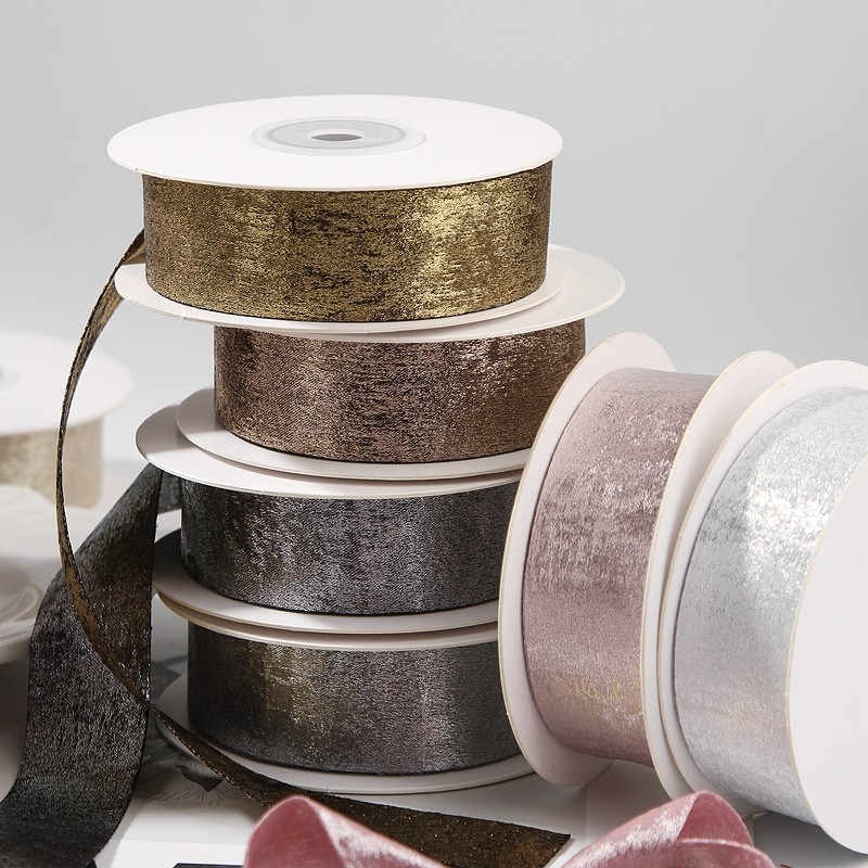 纯色烫金织带玫瑰花花束缎带鲜花包装绑带DIY蝴蝶结发饰装饰彩带,淘宝优惠券,粉丝福利购,淘宝优惠卷