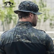 Tigers PTU Tactical camouflage pennihat round hat mens instructor mountain hat special battle magic sticker