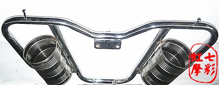 摩托车护架保险杠厚铁加强版骑式摩托车保险杠护驾保险杆-图2