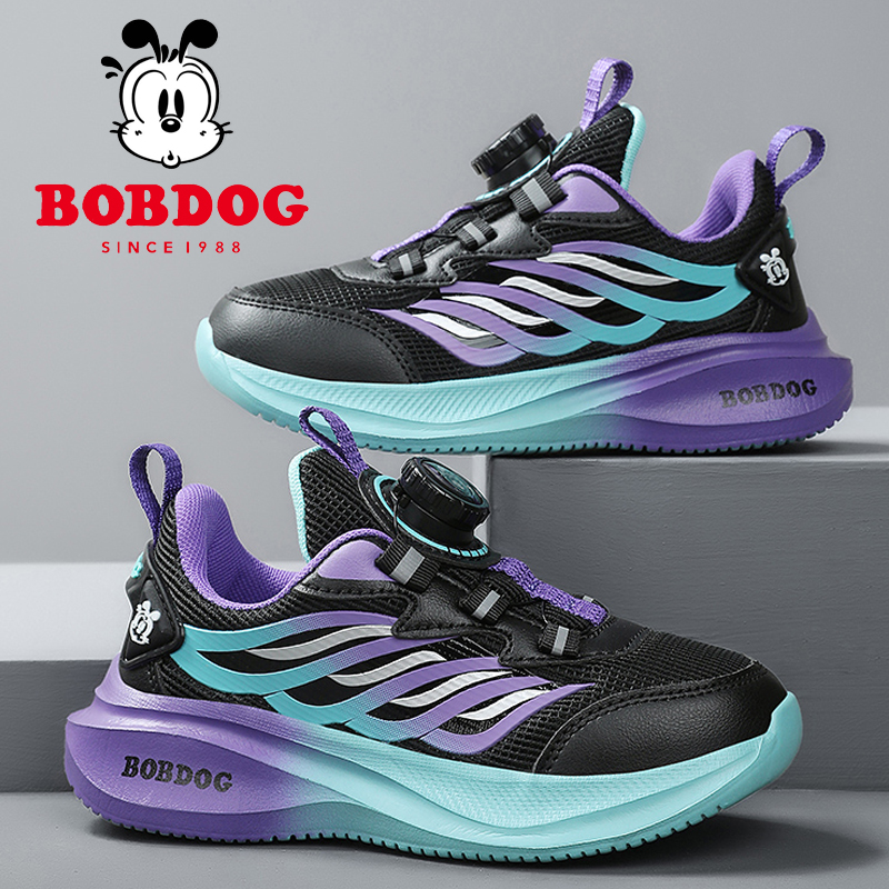 巴布豆童鞋男童软底运动鞋二棉保暖儿童轻便跑鞋户外青少年休闲鞋 - 图0