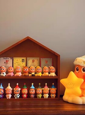 房子盲盒收纳展示架手办展示柜陈列手办柜娃娃萌粒展示盒2025新款