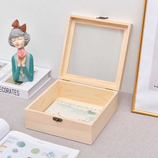 Wooden storage immortal flower box exquisite gift packaging box