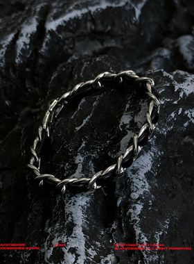 Blackdegree男女钛钢拼接手链