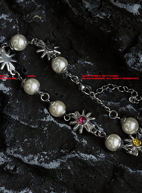 BLACKDEGREE男女钛钢珍珠手链