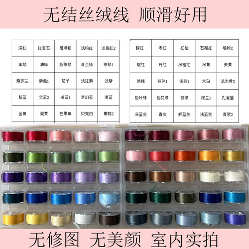 无结1100米非遗缠花丝绒线蚕丝质感古风永顺diy发簪饰品配件材料 - 图0