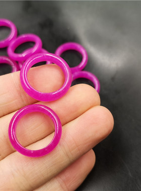 玉器粉紫色舒俱来戒指小号