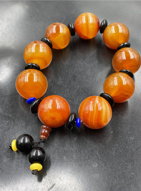 玉髓玛瑙男款圆珠手链手串