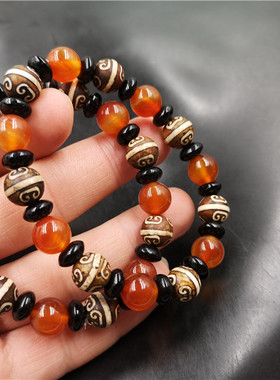 四海玉器新款10毫米天珠西藏手链