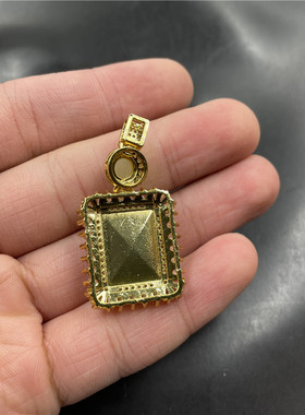 玉器镶嵌吊坠黑色玛瑙挂件玉坠