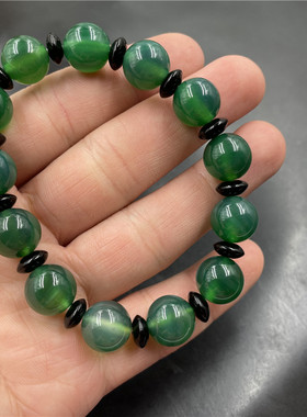 毫米玛瑙手串绿玉髓