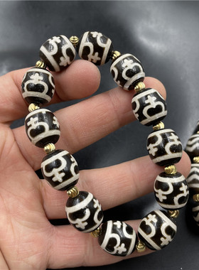 达洛天珠玛瑙手链度母财神花瓶