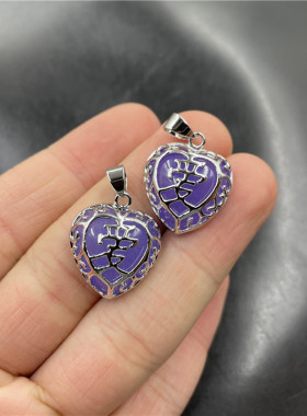 四海玉器新款紫罗兰爱心紫色心形