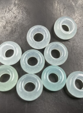 四海玉器 DIY饰品配件加厚14毫米大孔圆圈 圆环 绿色跑环  紫色
