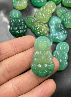 玉髓玛瑙观音吊坠挂件