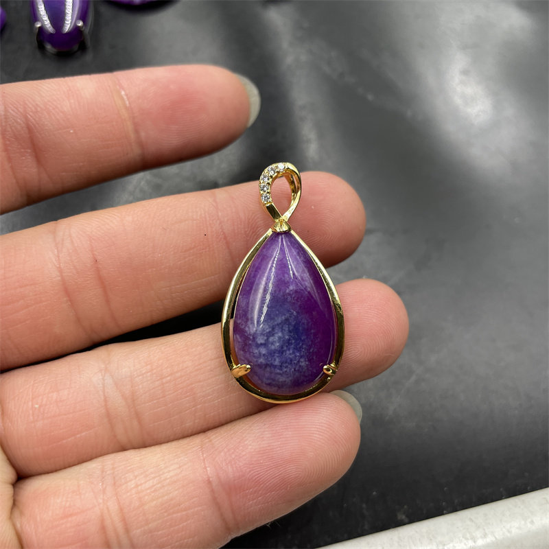 真空电镀镶嵌紫色舒俱来葫芦吊坠 水滴挂件 紫色福字平安扣玉坠,淘宝优惠券,粉丝福利购,淘宝优惠卷