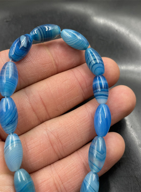DIY饰品配件紫色缠丝玛瑙米珠