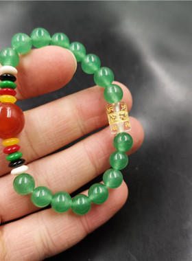 浅绿色手链东陵玉