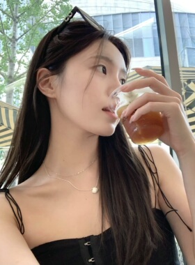 outoflabel猪鼻子纯银锁骨链
