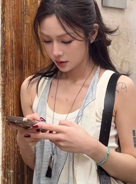 文淇nana同款毛刷项链