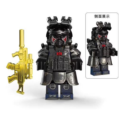 适用乐高三角洲行动典狱长赛伊德玩具威龙红狼蚀金玫瑰积木人仔男 - 图3