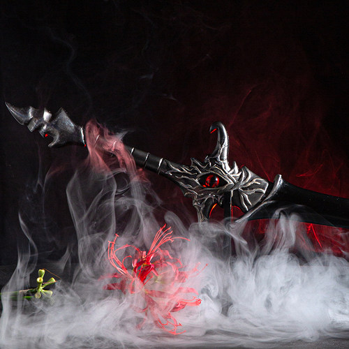 【natto】厄命弯刀花城cos道具带鞘天官红伞赐福cos服 - 图1