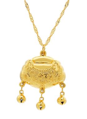 越南沙金保色宝宝长命锁