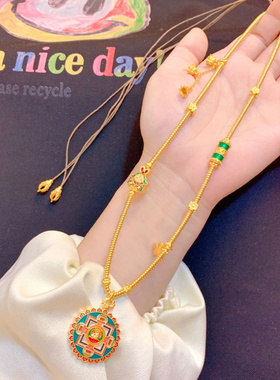 秋季新款曼陀罗时轮古法金花丝珐