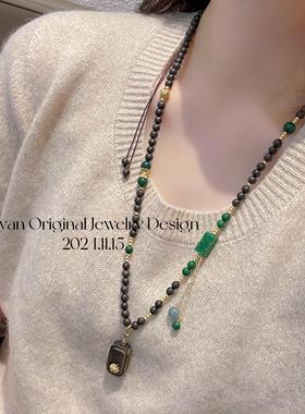 新品原创设计沉香锁骨链