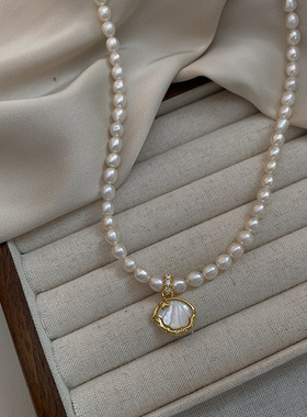 STINA5mm天然淡水古风米粒珍珠项