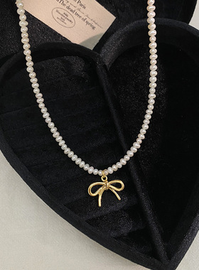 STINA新款淡水无核珍珠项链女气