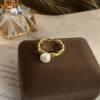 STINA Freshwater Pearl Opening Adjustable Index Finger
