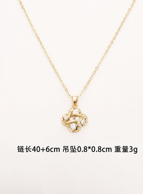 STINA爆款轻奢锆石项链女小众设