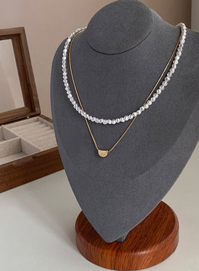 STINA新款项链淡水异形巴洛克珍